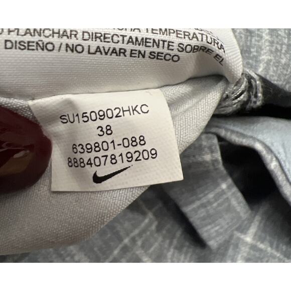 Nike Mens Golf Dri-Fit Tour Performance Chino Shorts Size 38 Gray Plaid - Picture 10 of 10